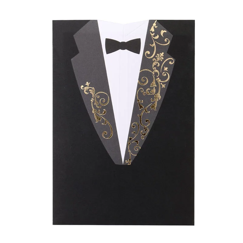30pcs Black White Bride and Groom Elegant Vintage Laser Cut Wedding Invitation Cards Formal With Envelopes &amp Seals | Дом и сад
