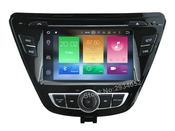 Для HYUNDAI ELANTRA 2014 Android 8 0 автомобильный dvd плеер Восьмиядерный (8 ядер) 4G RAM 1080P 32GB ROM WIFI
