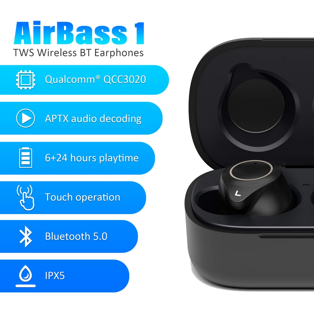 LEAGOO TWS A1/AirBass A1 беспроводные наушники голосовое управление Bluetooth 5 0 шумоподавление