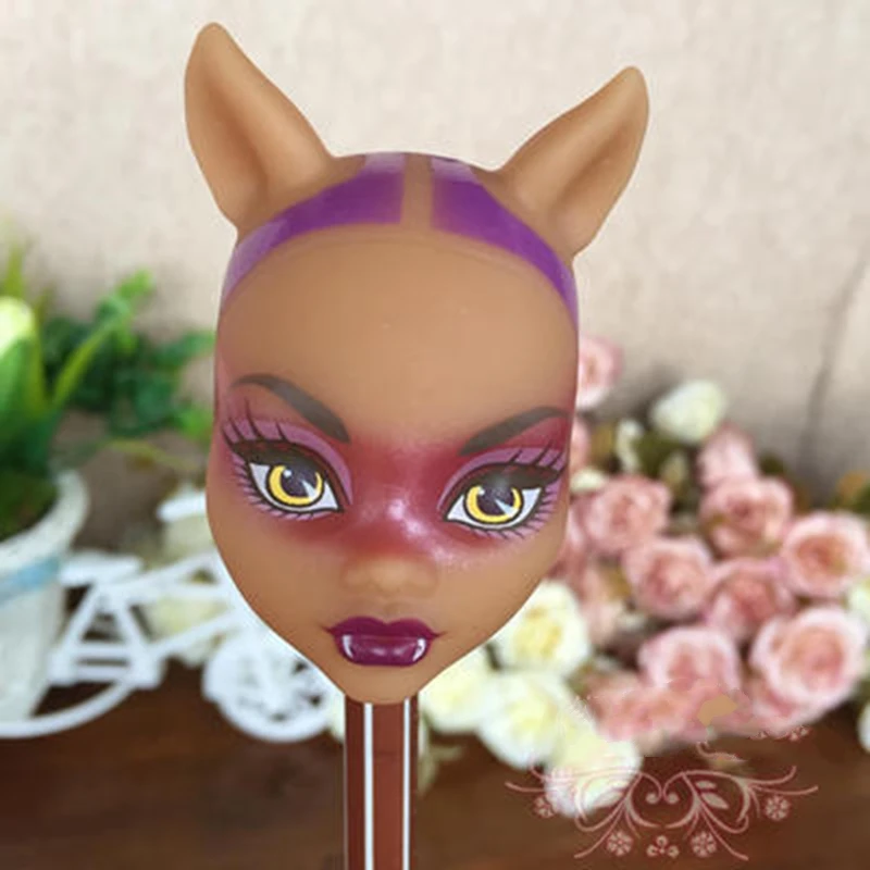 Мягкие пластиковые DIY куклы головы для Monster High кукла BJD кукла практическая Монстр демон голова без волос