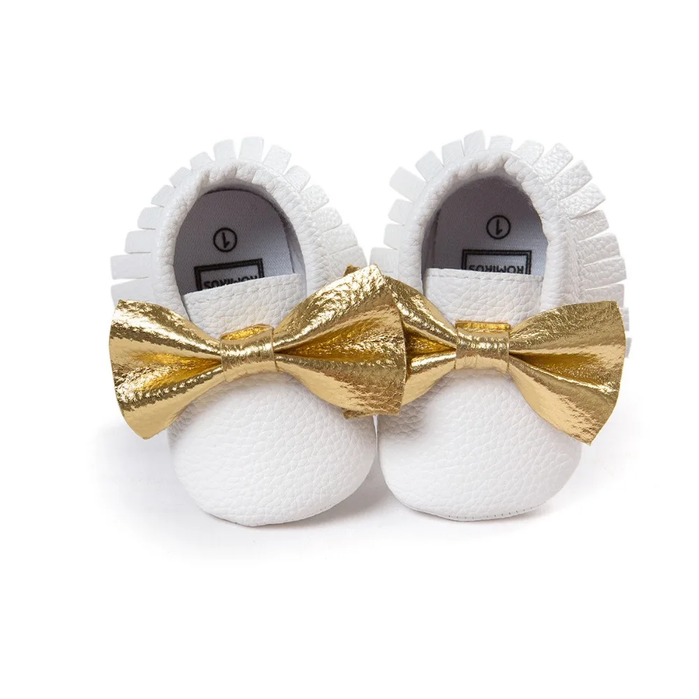 Белые кроссовки с бантиком бабочкой для маленьких девочек и мальчиков обувь