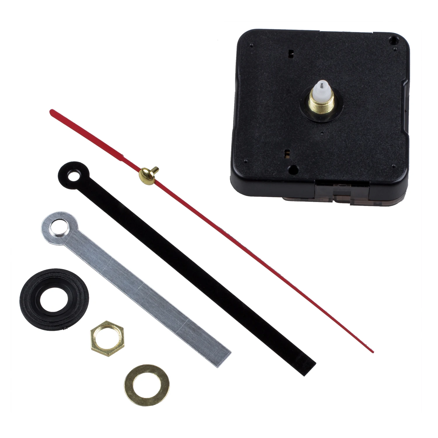 

YCYS-Quartz Clock Movement Mechanism DIY Repair Parts Black + Hands
