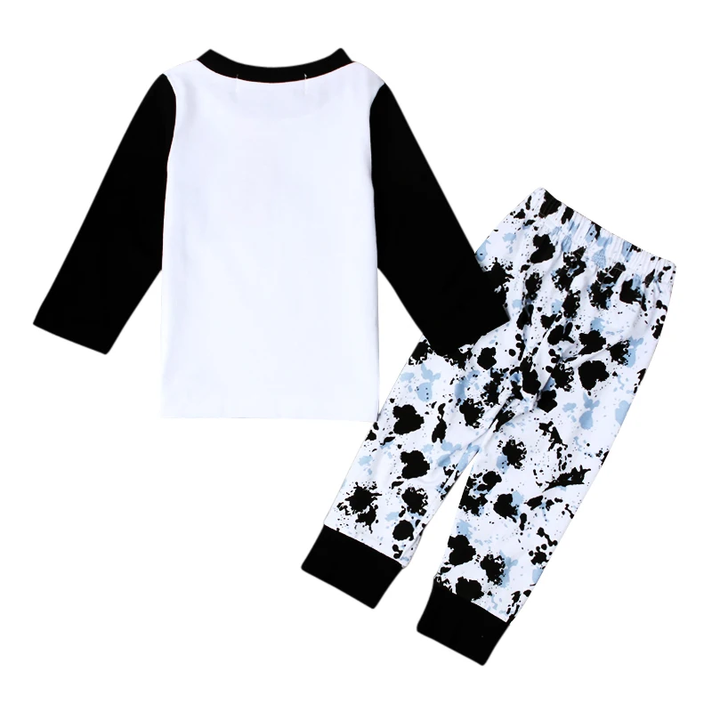 Retail 2017 Brand Letter Print Kids Clothes Sets Baby Boy T-shirt + Pants Clothing Newborn Cotton Sport Suits DS40 |