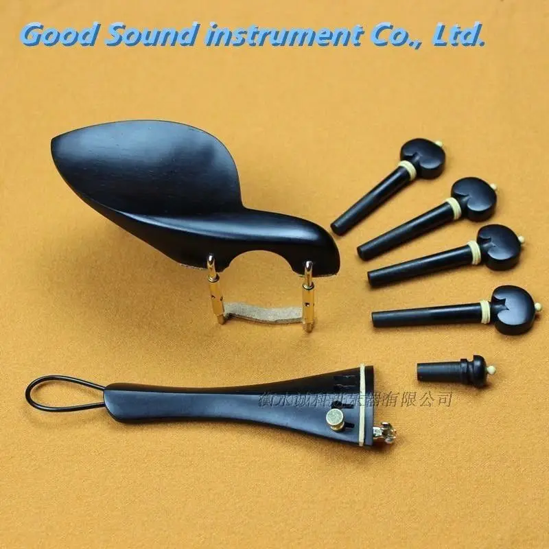 

1 sets of high quality ebony violin accessories 4/4