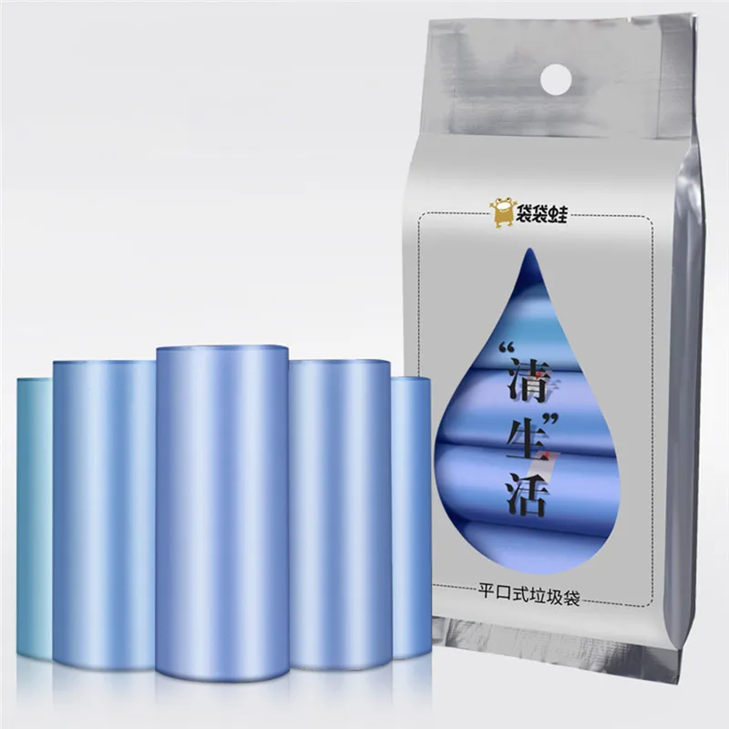 Blue 150 шт утолщенные одноразовые мусорные корзины мусорные мешки Органайзер переноска биоразлагаемые чистящие мешки для собак - Цвет: Blue