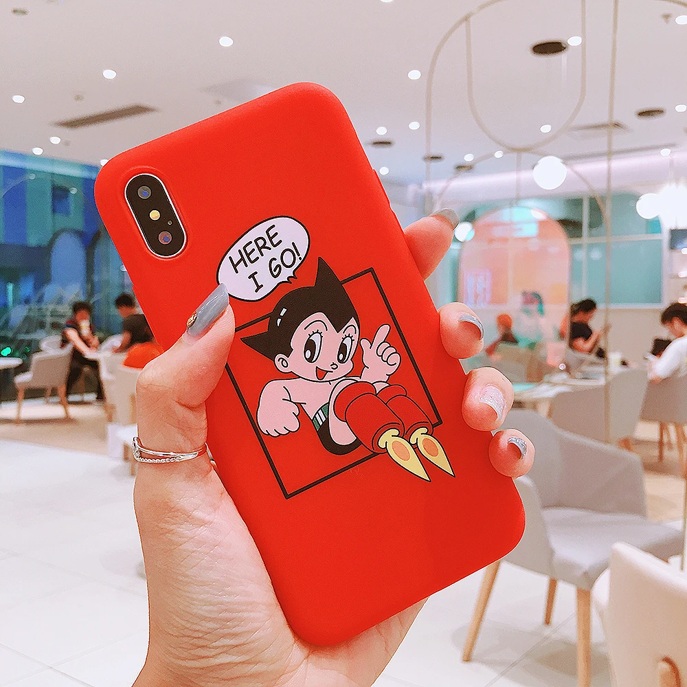 Милый мультфильм Astro Boy телефон чехлы для IPhone XS MAX XR чехол силиконовый из мягкого