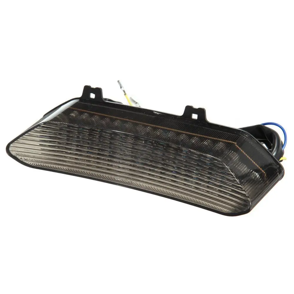 1X мотоцикл интегрированный дым из светодиодов фонарь тормозные сигналы поворота