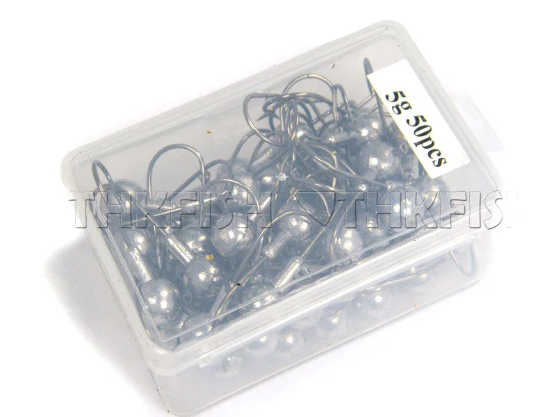 50pcs 5g 50 шт. 5 г 7 г 10 г свинцовая головка джиг рыболовный крючок из нержавеющей стали колючий крючок Пресноводные морские снасти для ловли окуня карпа рыболовные джиг Крючки - Цвет: 50pcs 5g