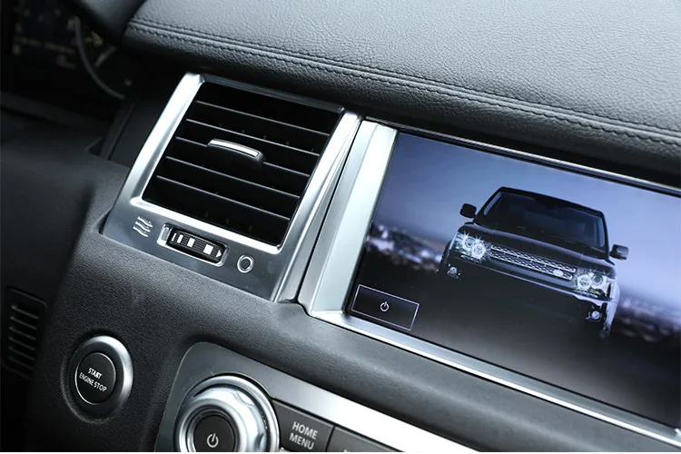 ABS хромированный Автомобильный gps навигационный экран Рамка Накладка для Land Rover Range Rover Sport RR Sport 10-13 автомобиль-Стайлинг