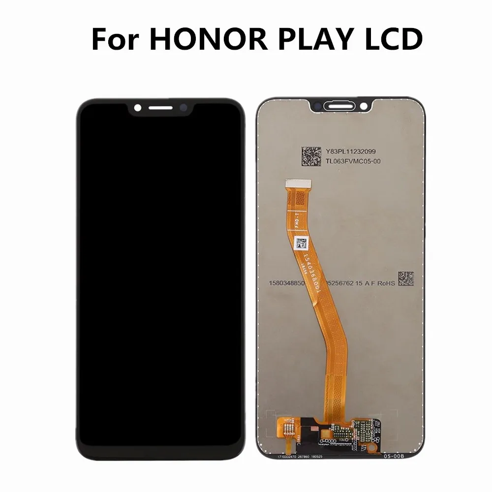 Новый ЖК дисплей для Huawei Honor Play диагональю 6 3 дюйма цифровой преобразователь