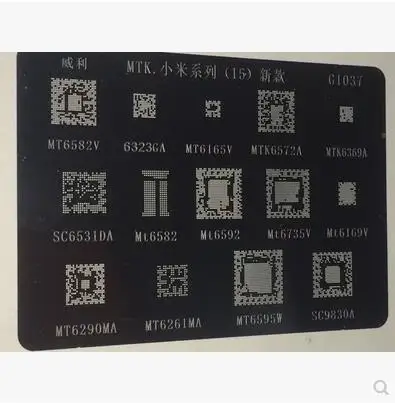 1 UNIDS/лот G1037 жести для MT6582V 6323GA MT6165V MTK6572A MT6369A SC6531DA MT6582 MT6735V MT6169V MT6290MA MT6261MA MT65 |
