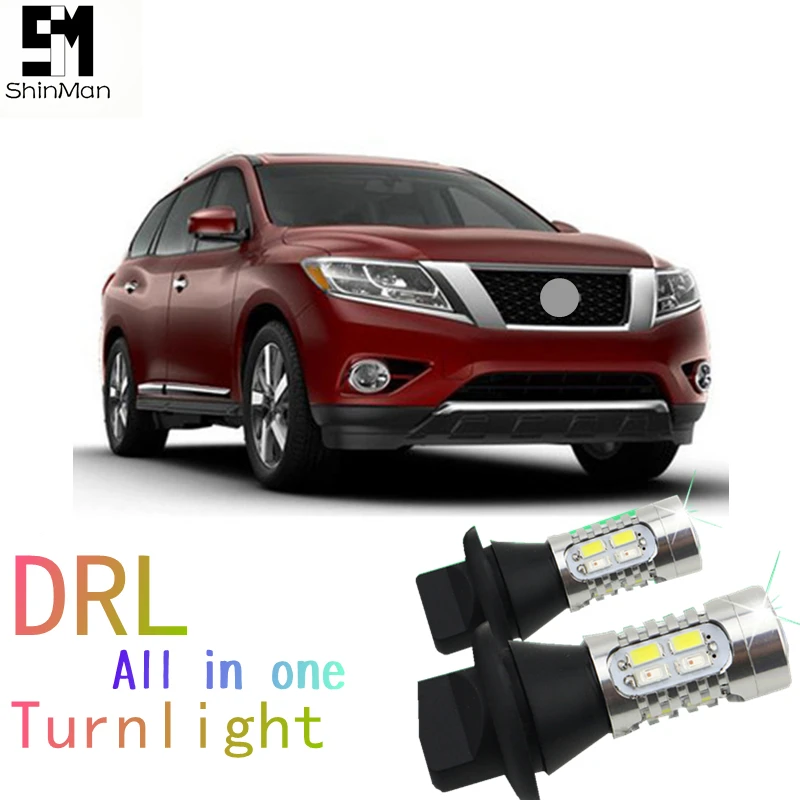 Shinman для Nissan patrol pathfinder sentra X Trail micra teana DRL светодиодный Автомобильная Поворотная