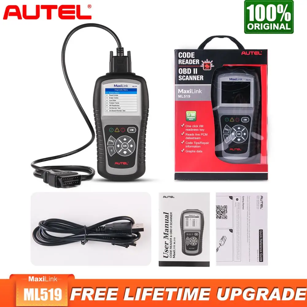 

Autel MaxiLink Диагностический Авто OBD2 сканер автомобильный диагностический инструмент OBD 2 EOBD,OBDII автоматический считыватель кодов автомобильны...