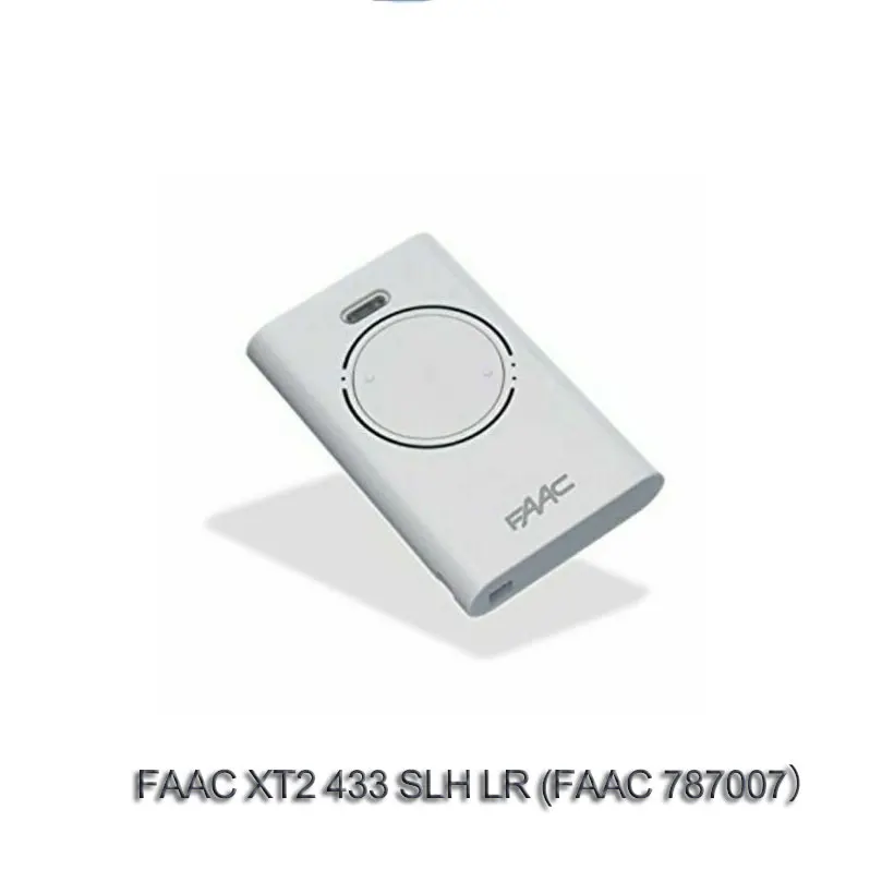2 шт. для передатчика Telecomando Radiocomando FAAC XT2 433 SLH LR 787007 белый 2 кнопки батареи CR2032
