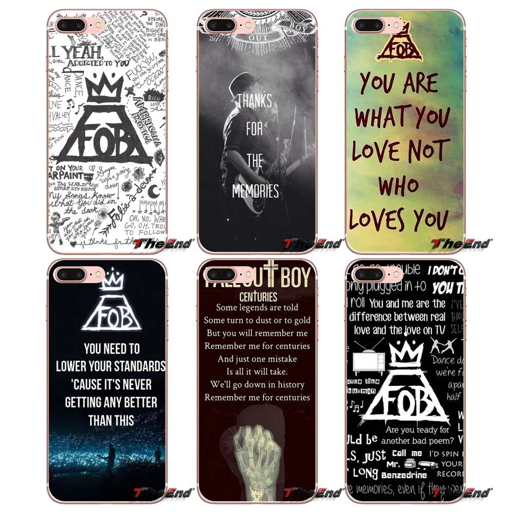 Для iPhone X 4 4S 5 5S 5C SE 6 6S 7 8 Plus Samsung Galaxy J1 J3 J5 J7 A3 A5 2016 2017 чехлы для телефонов Hardcore Band Fall Out