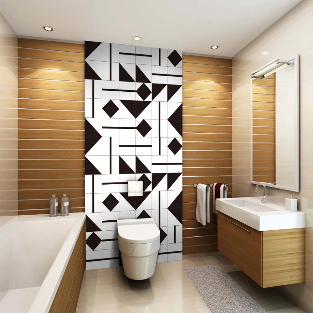 Fun Vision самоклеющаяся кухня ванная пластик плитка стикер водонепроницаемый