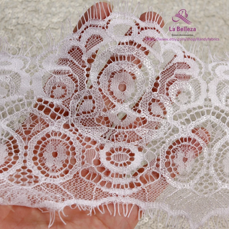 Ресницы французские кружевные розовые черные белые 3 ярда 1 шт.|Кружево| |