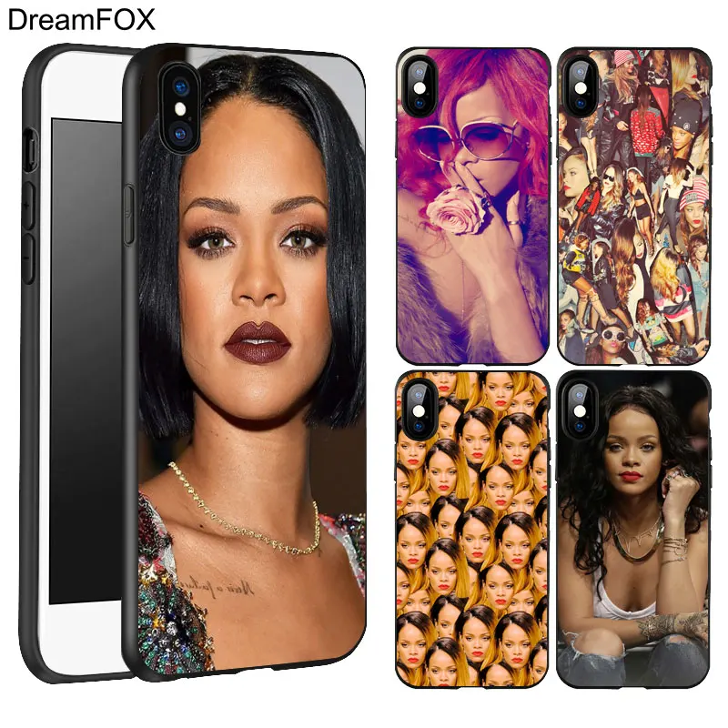 DREAMFOX K175 Rihanna Complex Черный Мягкий ТПУ силиконовый чехол для Apple iPhone 11 Pro XR XS Max X 8 7 6 6S Plus