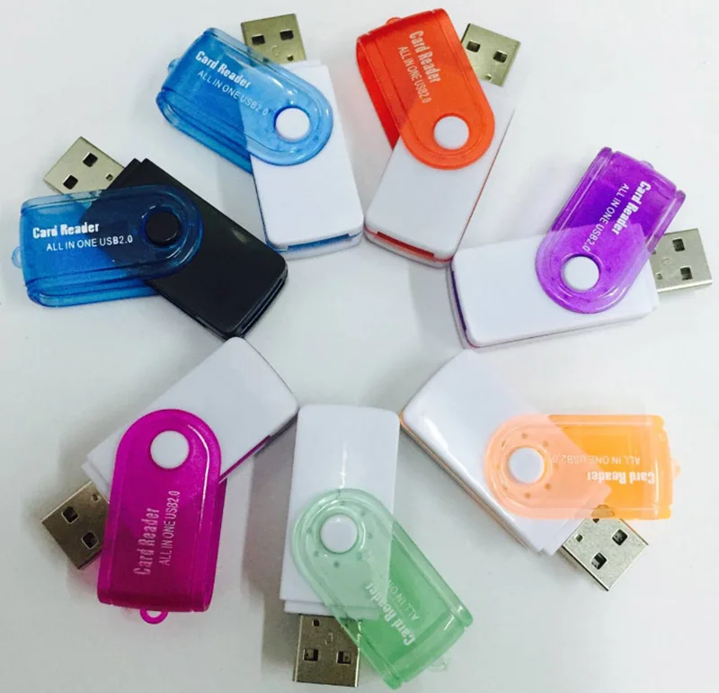 ULIFART новый поворотный все в одном устройство для чтения карт памяти USB 2 0 T Flash