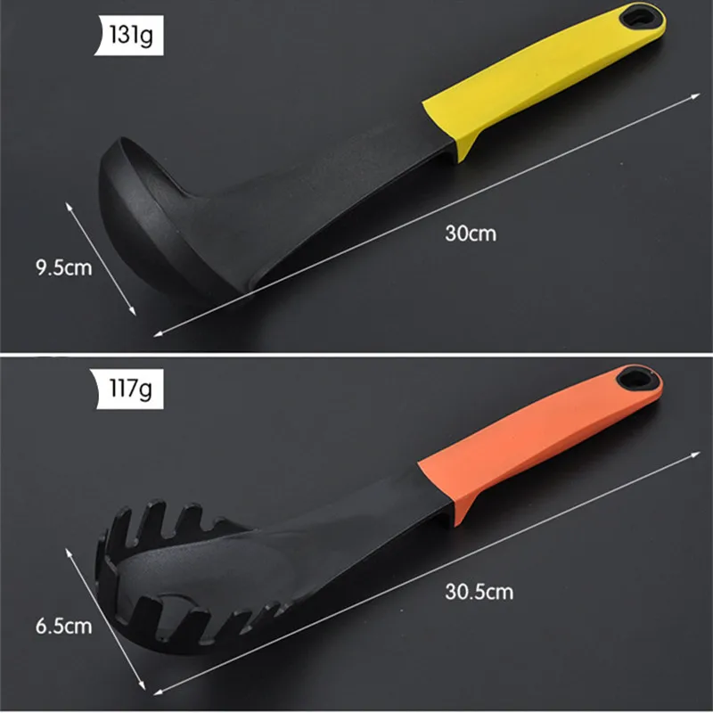

6 Pcs Nylon Cooking Tool Sets Noodle Spoon Soup Ladle-egg Turner Kitchen Colander Scoop ladle Kitchen Utensil Set Kitchenware