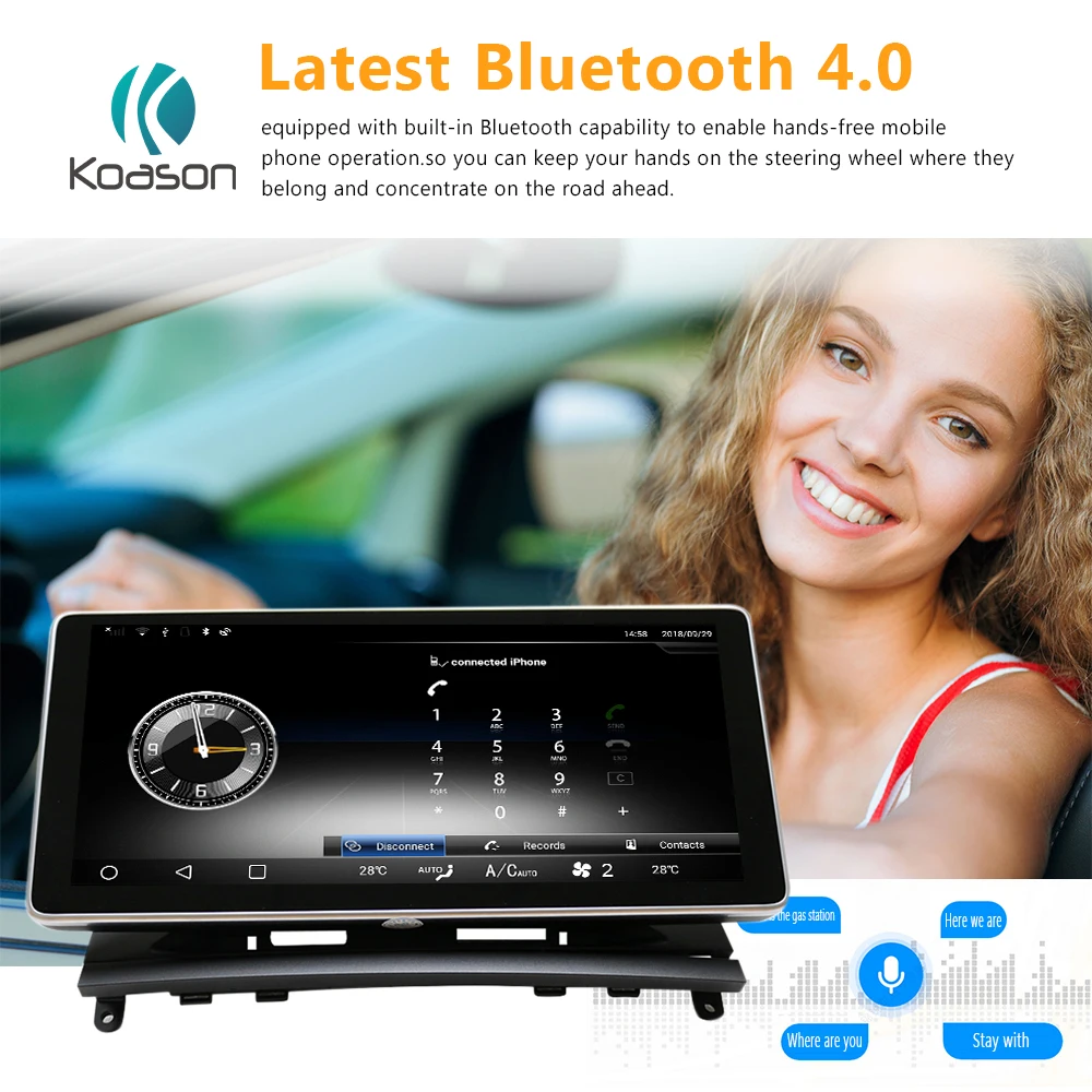 Koason Android 8 1 Системы 10 25 &quotсенсорный экран стерео радио мультимедиа для Benz C Class W204