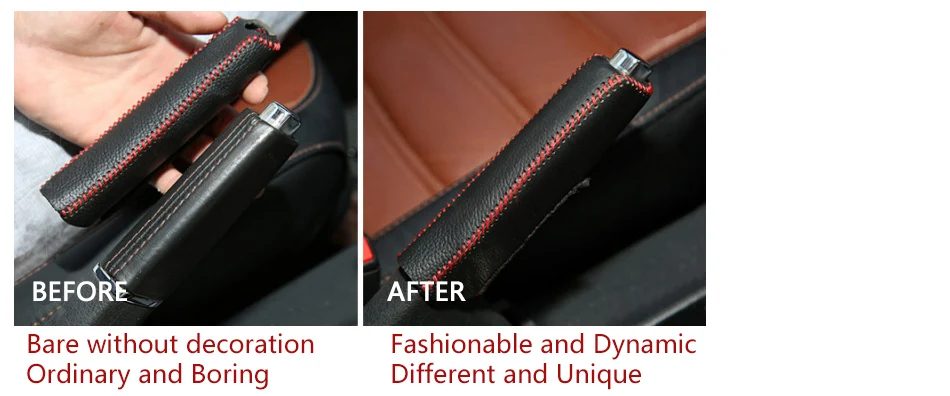 CITALL кожаный ручной тормоз строчка защитный рукав подходит для Honda Civic 2004 2005 2006 2007