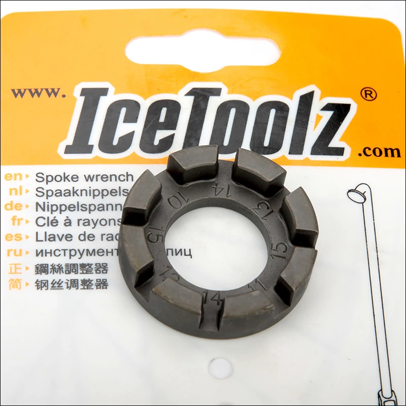 Icetoolz 12F8 велосипед инструменты для ремонта 10 г 11 12 13 14 15 Cr-Mo Сталь спицевый ключ |