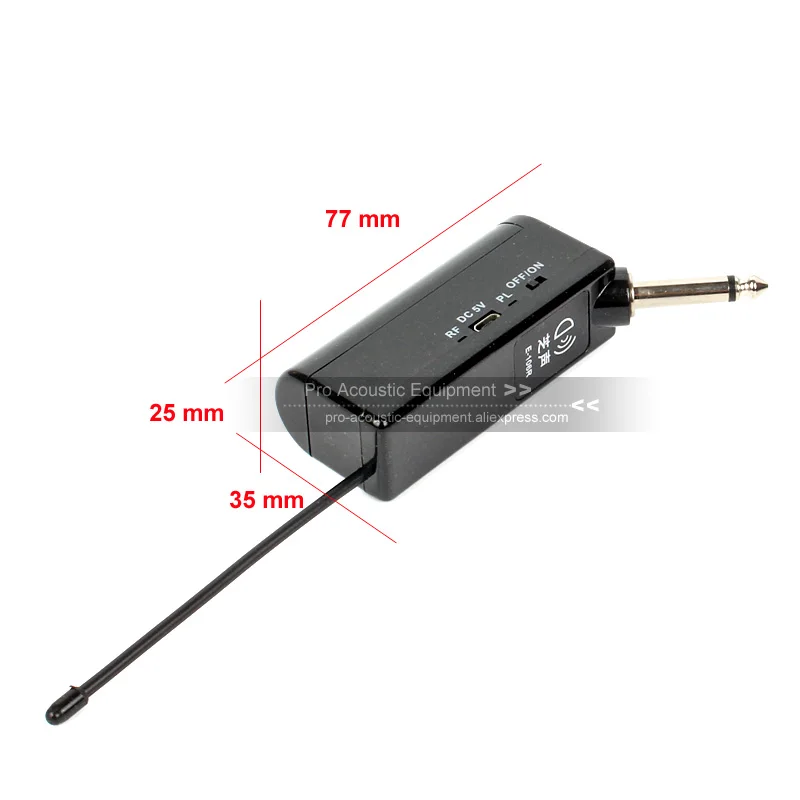 Беспроводная система с перезаряжаемым аккумулятором BLUETOOTH UHF приемник