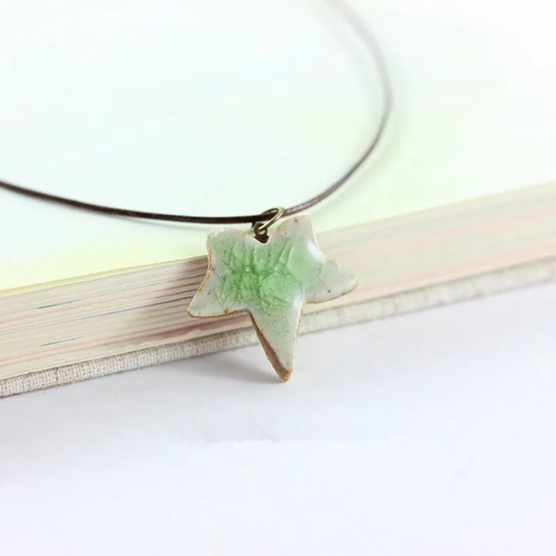 Ожерелья с кулоном в китайском стиле уникальные керамические аксессуары ручной