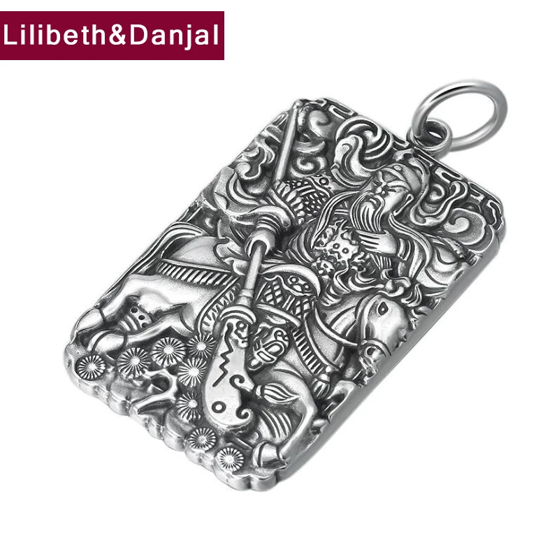 2019 Birthday present Pendant 100% S990 Sterling silver Jewelry Men Buddha Mantra Amulet Necklace making P29 | Украшения и