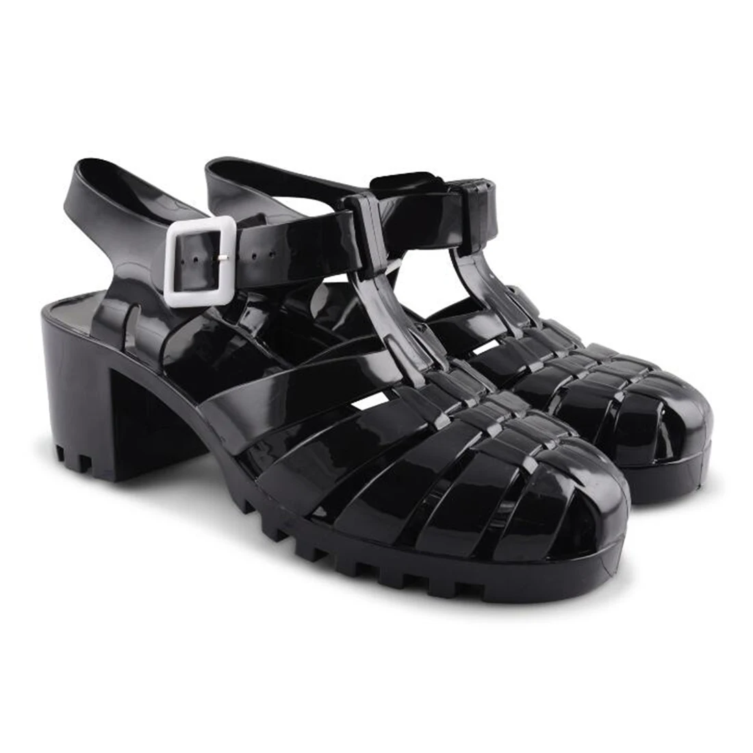 Хит продаж женские сандалии летние модные в стиле ретро прозрачные с кристаллами