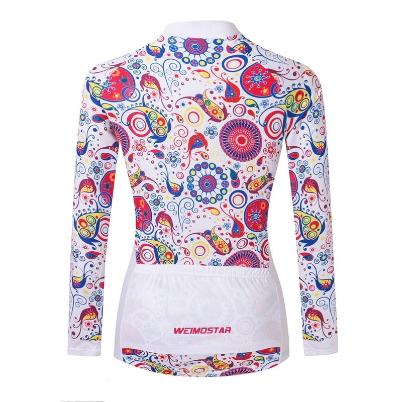 WEIMOSTAR Велоспорт Джерси Ropa Ciclismo с длинным рукавом дышащая женская рубашка для
