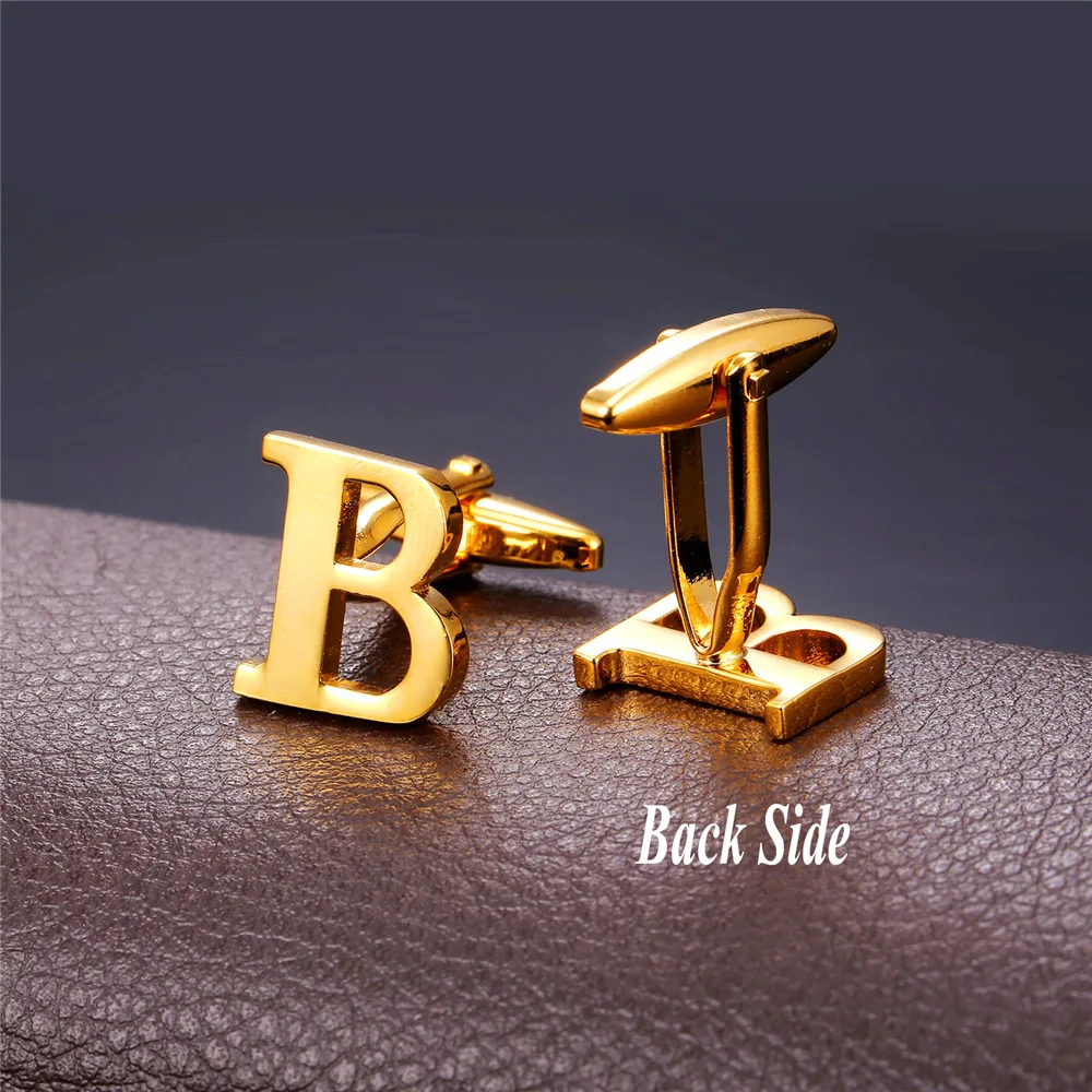 Запонки высококачественные мужские запонки с английским алфавитом рубашки