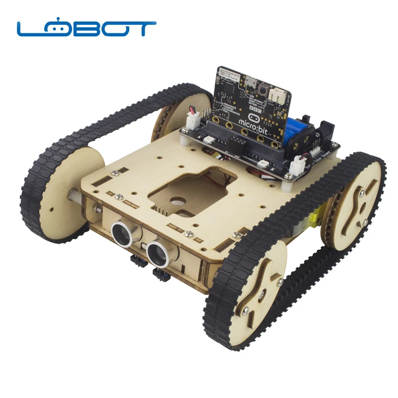 Фото LOBOT Micro: бит Мини Танк умный Arduino робот автомобильный комплект для образования LOBOT Micro: бит Мини Танк умный Arduino робот автомобильный комплект для образования