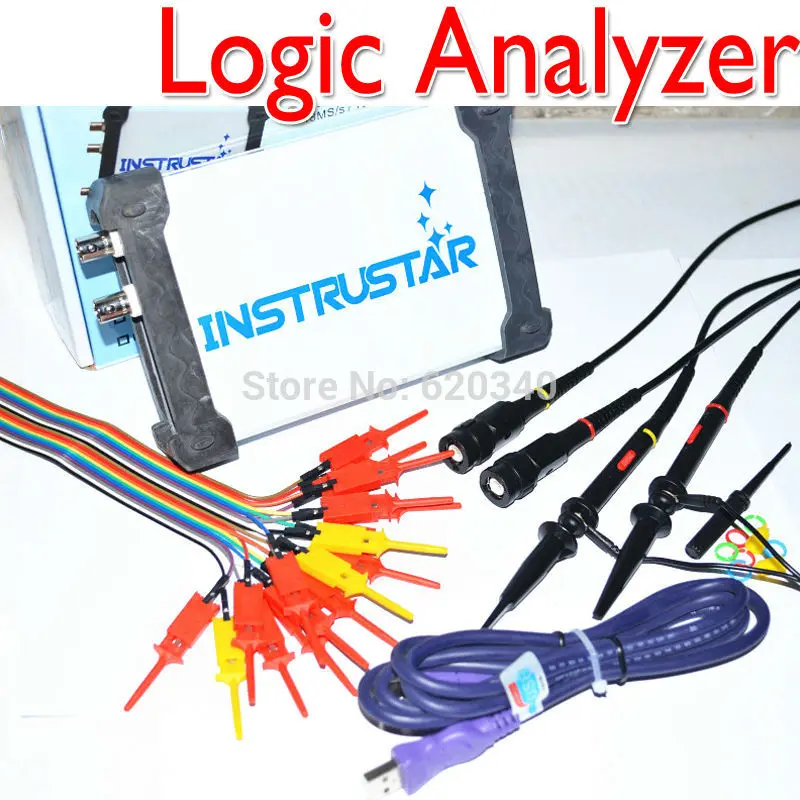 

ISDS205C Virtual PC USB oscilloscope 48M sample rate 20M Bandwith with logic analyzer Free shipping