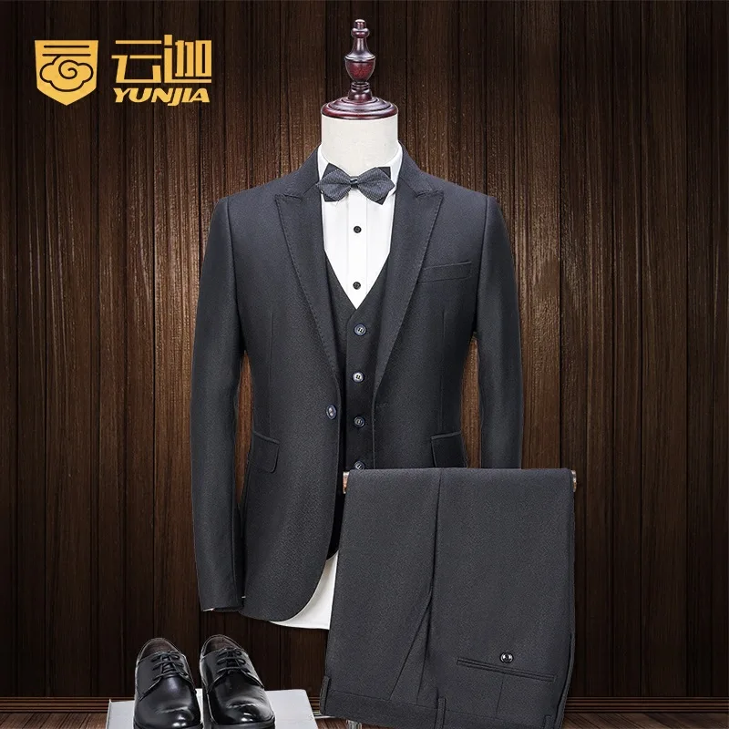 Мужской костюм Slim Fit Повседневное One Button сетки Блейзер боковые вентиляционные