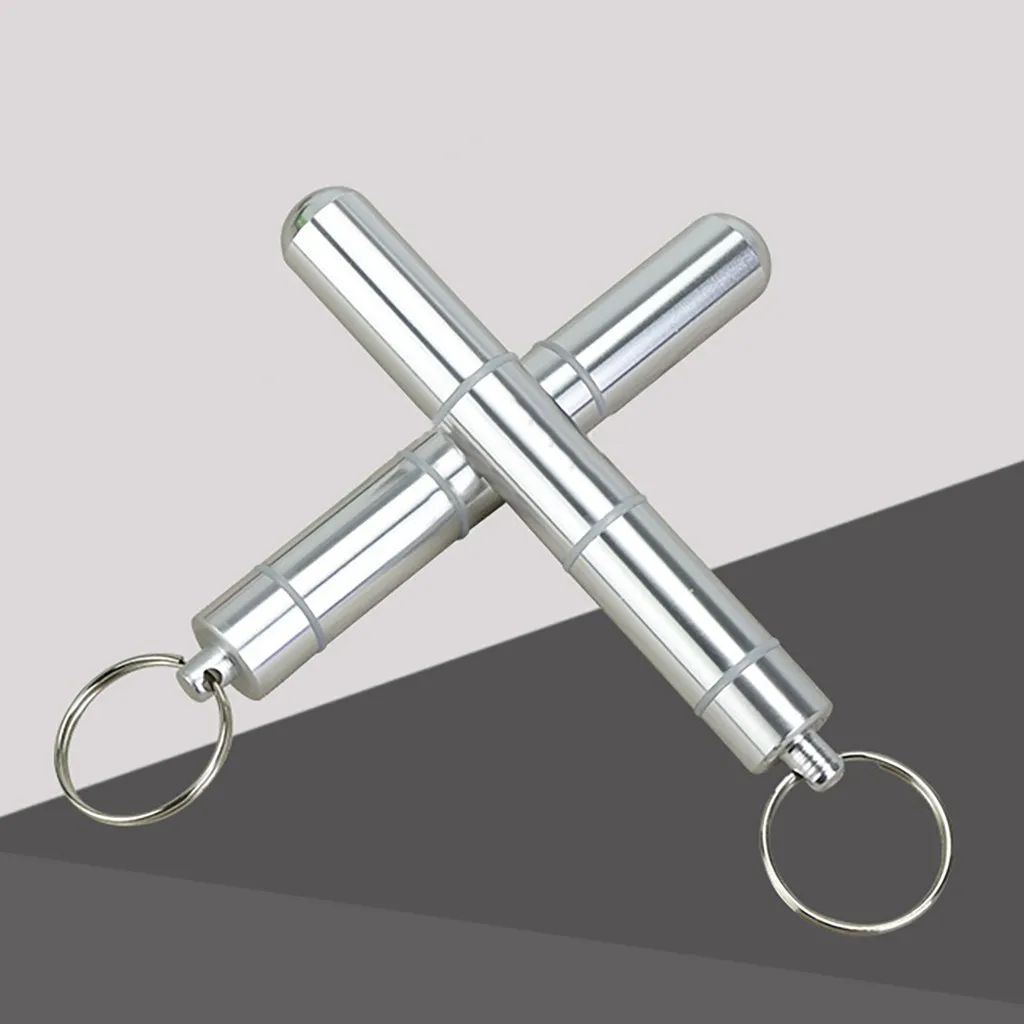 Новое поступление портативная мини-бутылка для таблеток брелок алюминиевый