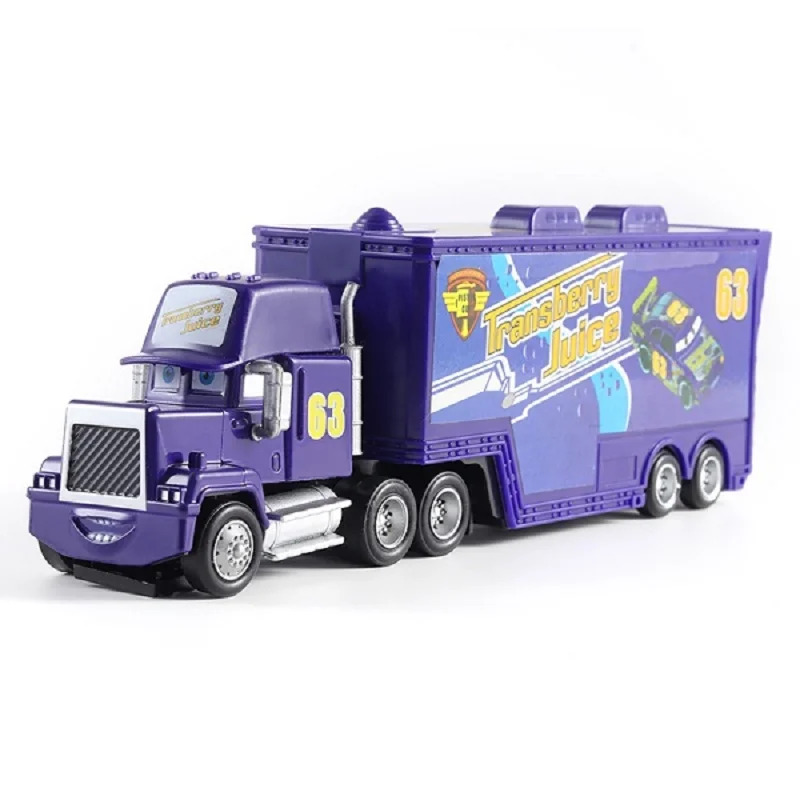 

39 Styles Disney Pixar Cars Mack Truck +Small Car McQueen 1:55 Diecast Metal Alloy Modle Car Toys Gifts For Children