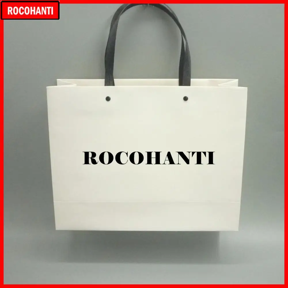 100X Пользовательские печать логотипа заклепки бумажные сумки многоразового