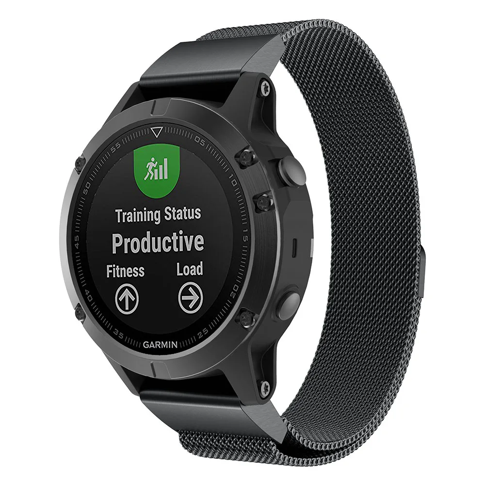 Металлический ремешок из нержавеющей стали 22 мм для Garmin Fenix 5 быстросъемный Milanese