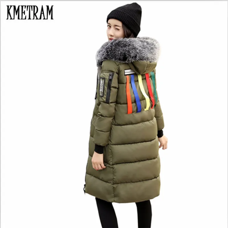 

KMETRAM 2020 Fashion Winter Jacket Women Fashion Removable Fur Collar Thickening Parka Women's Jacket Warm Chaqueta Mujer HH348