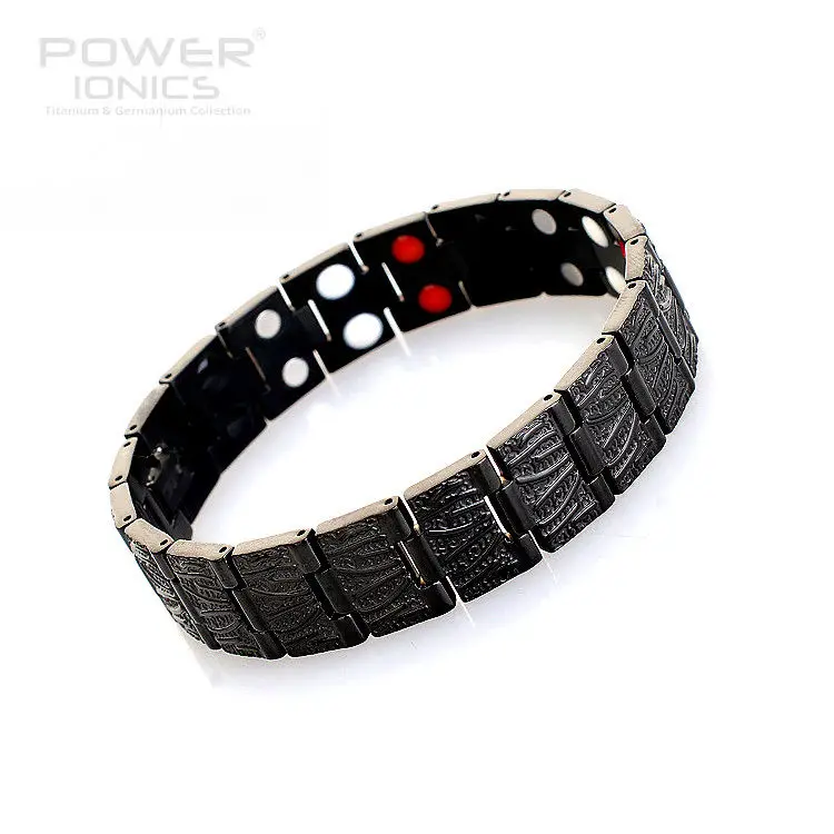 

Power Ionics Context Mens 4in1 Bio Germanium Magnetic F.I.R Anion Bracelet Band