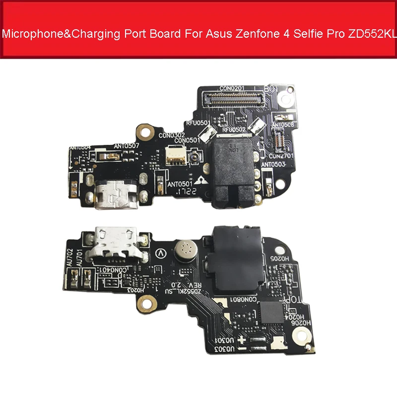 USB зарядное устройство док плата для Asus Zenfone 4 Selfie Pro ZD552KL зарядный порт гибкий