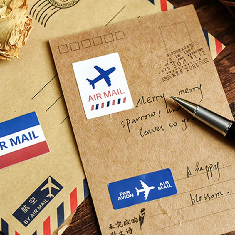 45 шт./кор. Airmail (заказное Авиапочта коробка стикеры Mini бумажные наклейки украшения