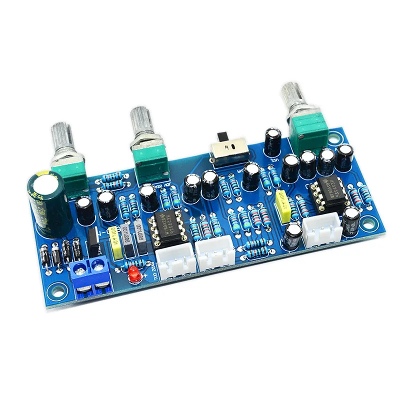 

Nvarcher 2.1 Channel Subwoofer Preamp Board Low Pass Filter Amplifier Board NE5532 Low Pass Filter Bass Preamplifier