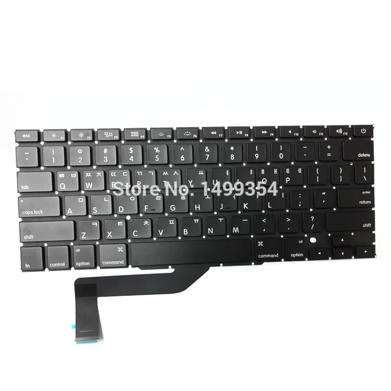 Оригинальный новый для Macbook Pro Retina 15 &quotA1398 Корейская KO клавиатура MC975 MC976 |