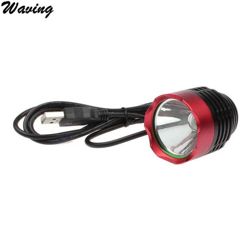 Налобный светильник светодиодный 3000 люмен XML T6 USB интерфейс 1 шт.|bicycle light|bike bicycle