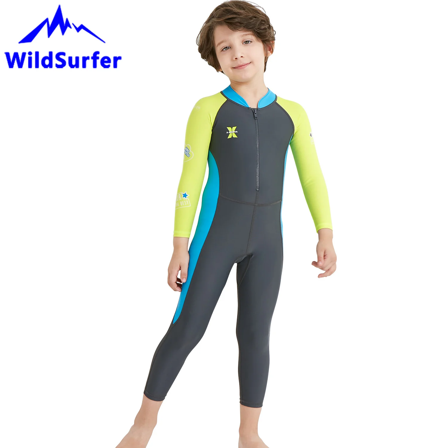 WildSurfer детский купальник для дайвинга Для Девочек Цельный с длинным рукавом