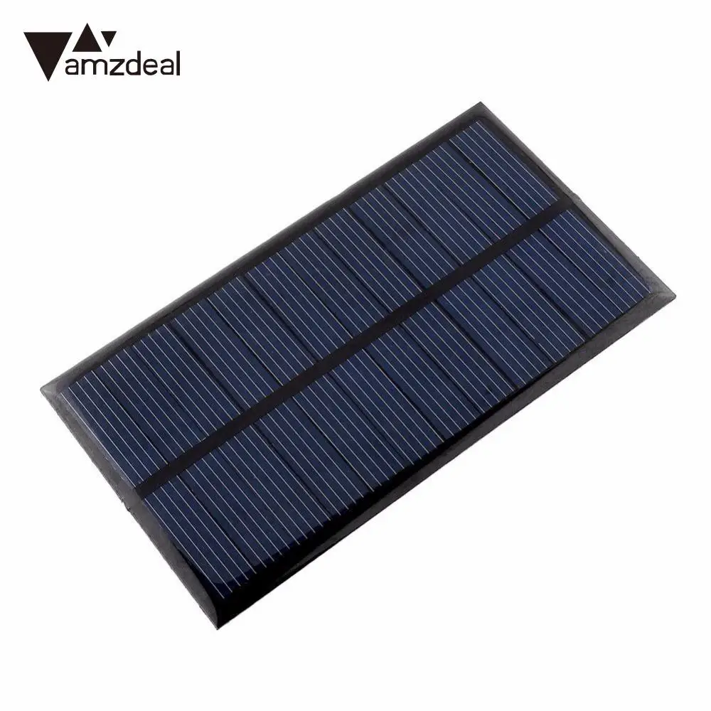 amzdeal 6V 1W Solar Panel Module DIY Light Battery Cell Phone Chargers Outdoor Travelling Powerbank Charging Board Power | Электроника