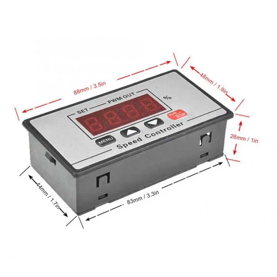 Регулятор скорости двигателя щетки DC 12 ~ 60V 40A цифровой дисплей регулятор